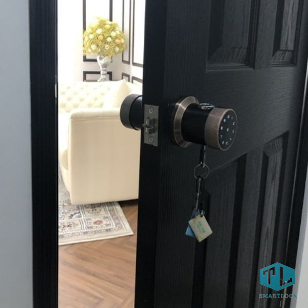 Khóa vân tay cửa gỗ Laffer B12 thiết kế chuyên dụng cho cửa gỗ