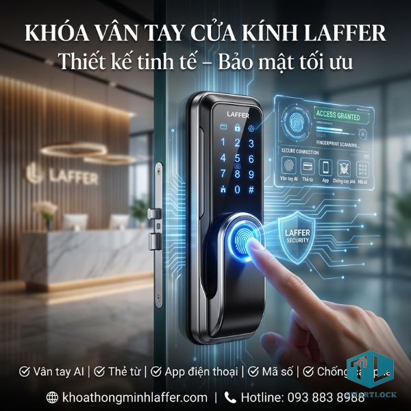 Hướng dẫn sử dụng khóa vân tay Laffer cửa kính