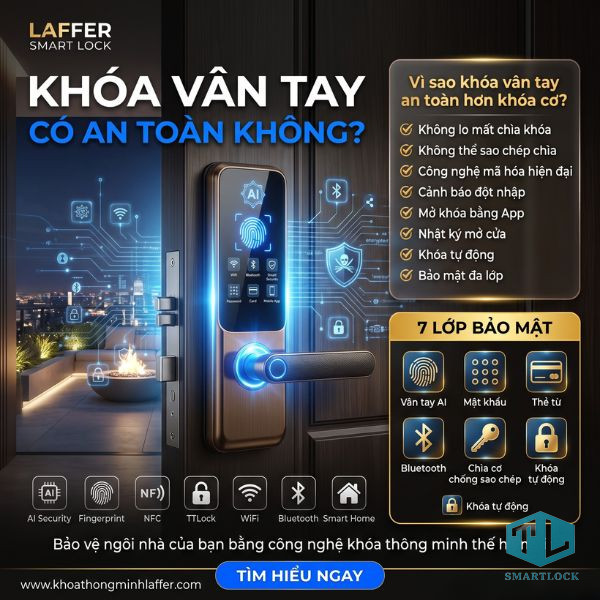 Sản phẩm khóa vân tay Laffer chính hãng tại Việt Nam